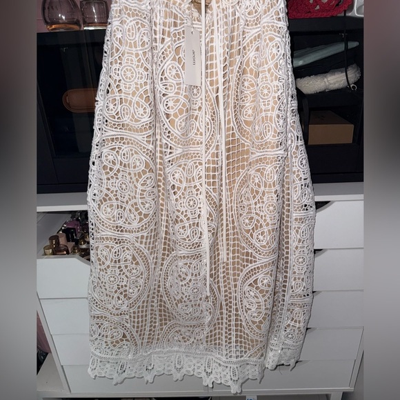 AEOM Open Crochet Backless Midi Dress - Picture 8 of 9